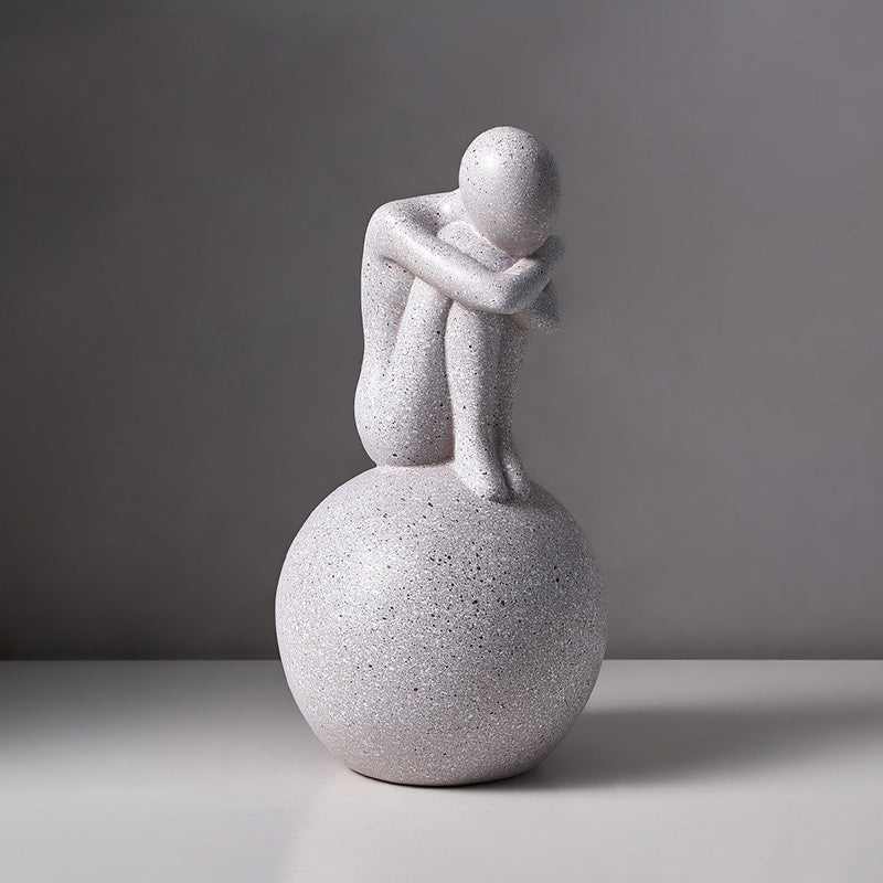 Nordic Abstract Love Figure Sculpture Living Room Decor
