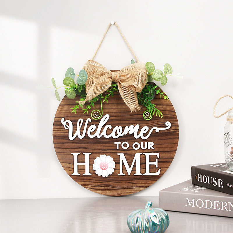 Interchangeable Wooden Door Hanger Magnetic Seasonal Decor