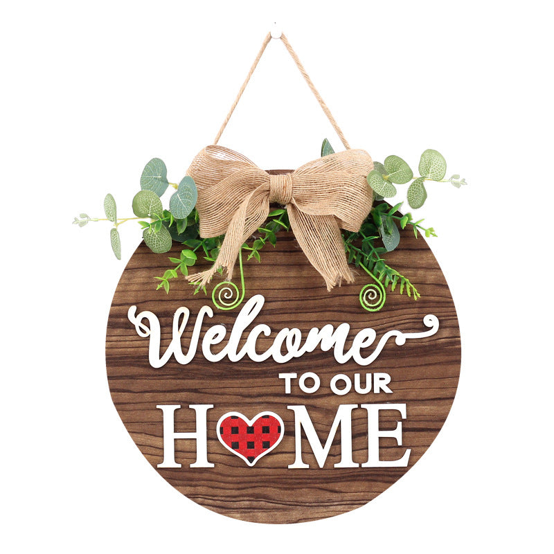 Interchangeable Wooden Door Hanger Magnetic Seasonal Decor