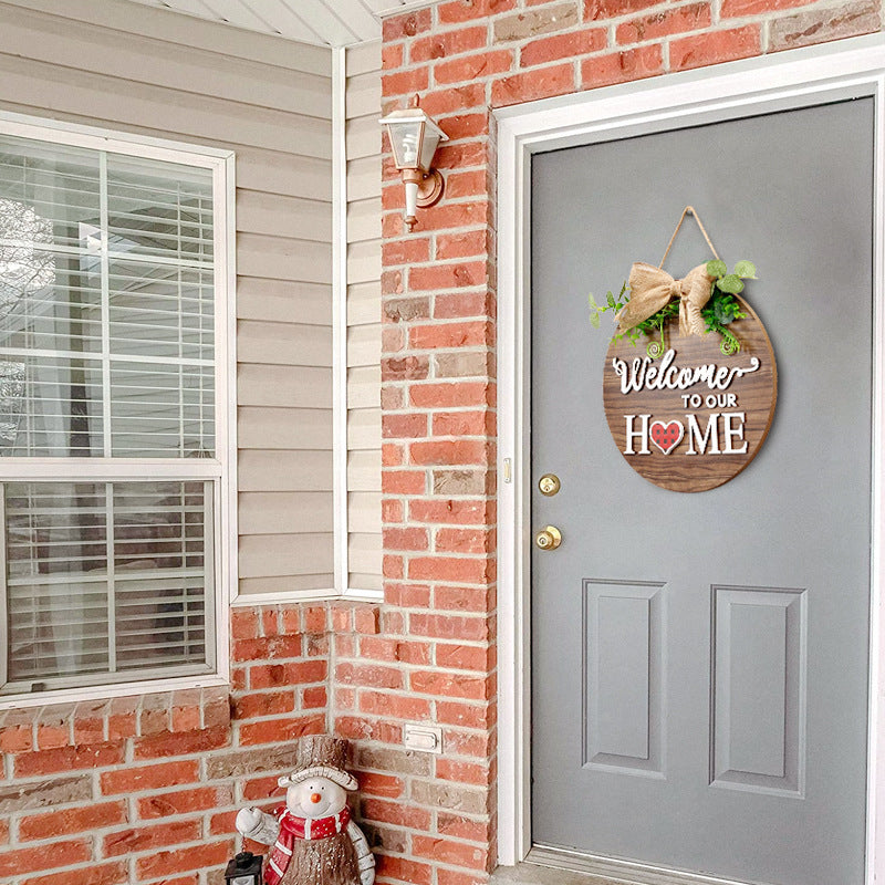 Interchangeable Wooden Door Hanger Magnetic Seasonal Decor