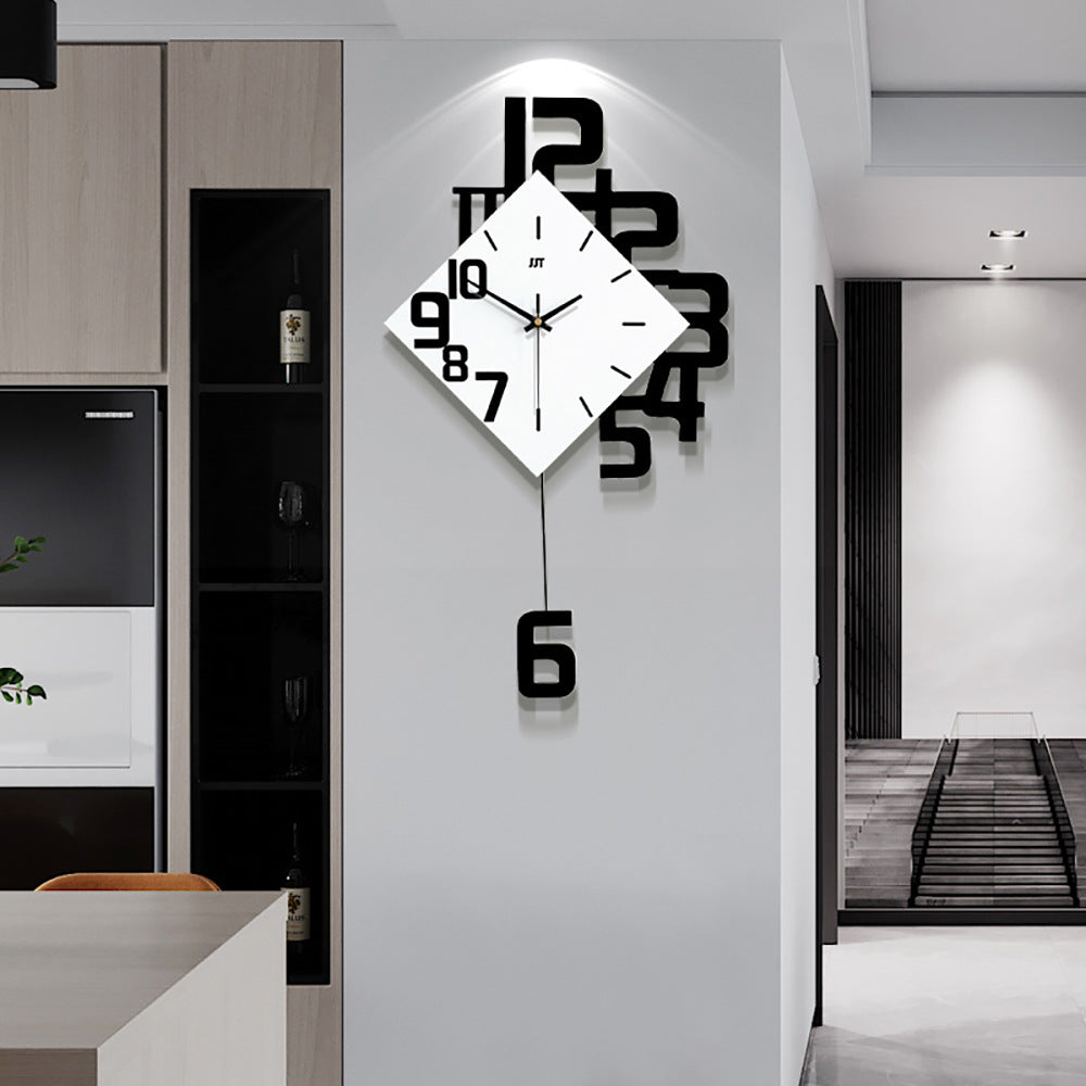 Personalized Wooden Digital Wall Clock Decor