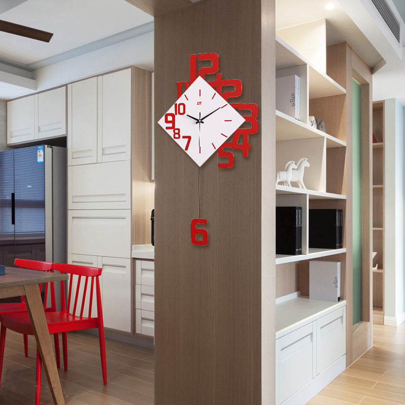 Personalized Wooden Digital Wall Clock Decor