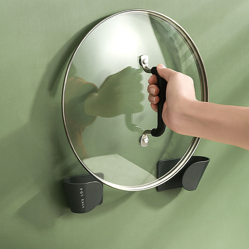 Wall-Mounted Pot Lid Rack Multifunctional Organizer