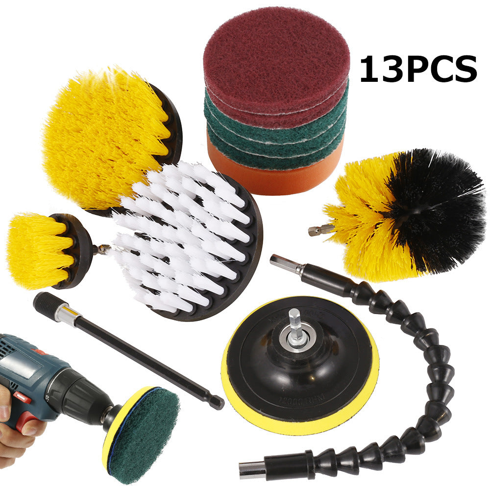 Electric Drill Brush Cleaner Kitchen Floor And Car Tires