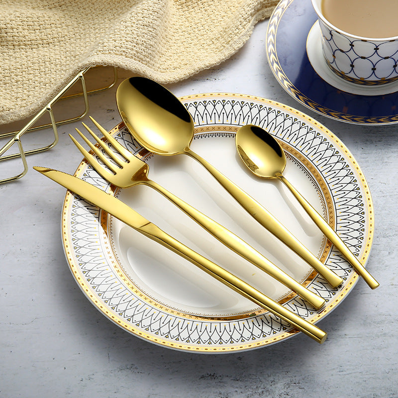 304 Stainless Steel Cutlery Set For Western Style Dining