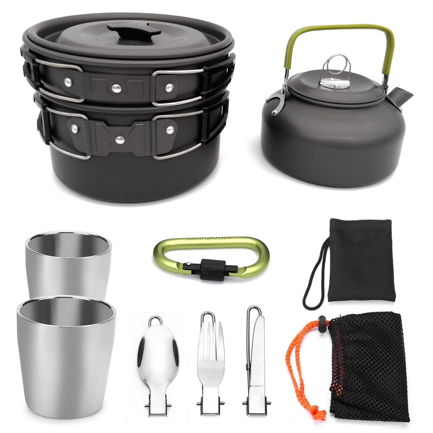 Camping Cookware And Cutlery Set Outdoor Travel Kit
