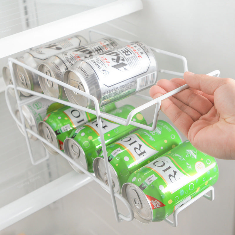 Double Layer Can Storage Rack Desktop Kitchen Organizer