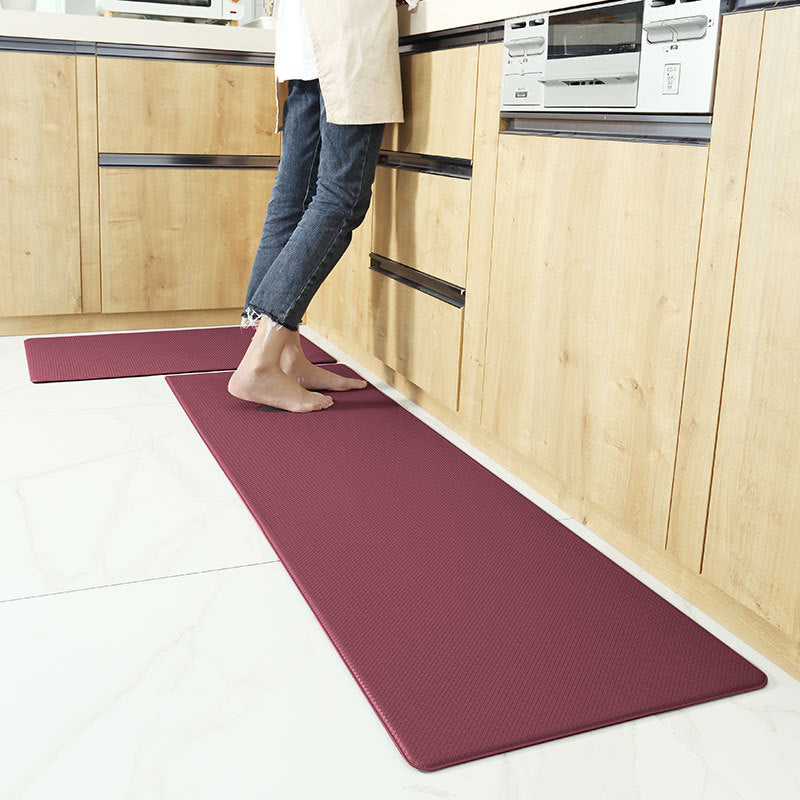 PU Leather Non-Slip Waterproof Kitchen Floor Mat