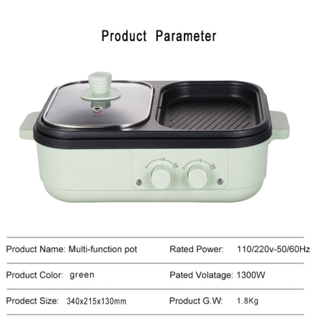 Multi-Functional Electric Roasting Cooking Pot