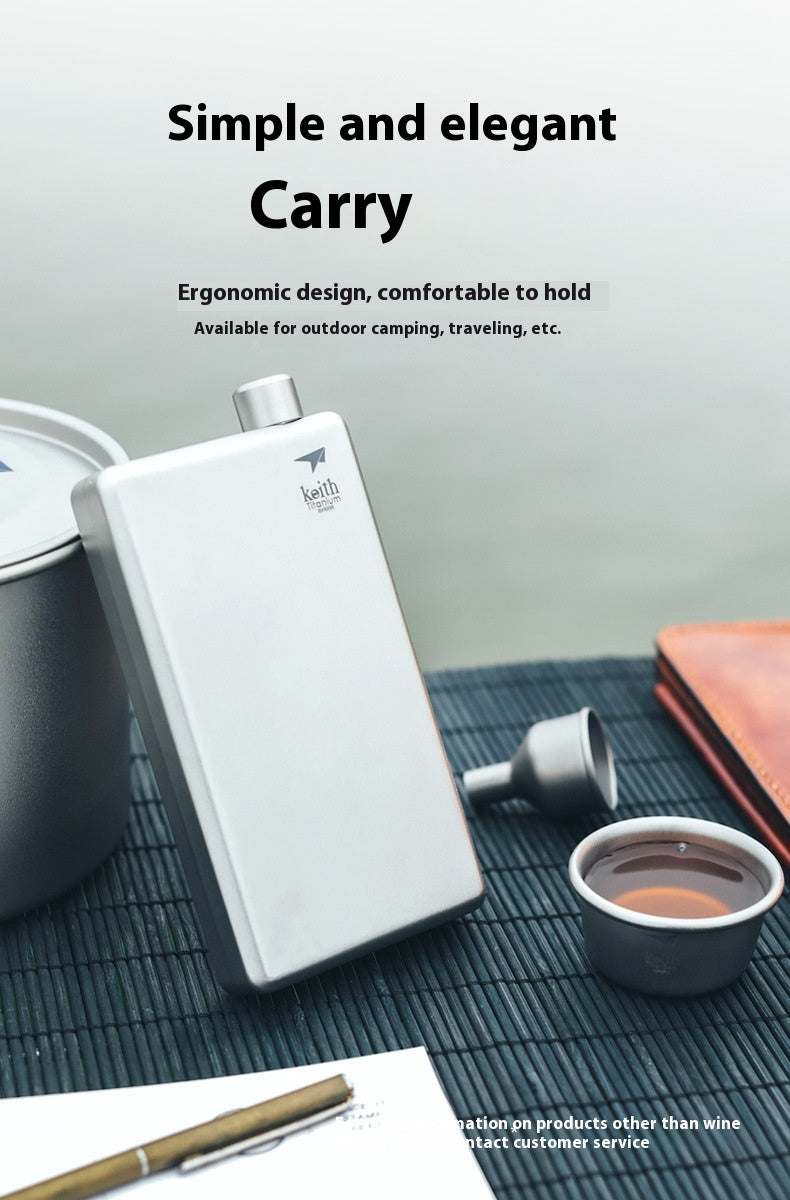 Ultralight Titanium Square Pot Portable Outdoor Camping Set