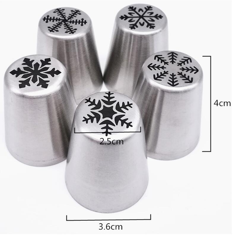 3-In-One Christmas Stainless Steel Cake Decorating Nozzle Set