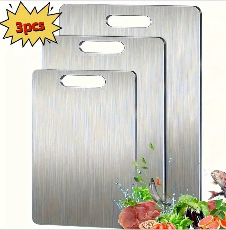Stainless Steel Thickened Cutting Board Anti Mold Kitchen Chopping Board