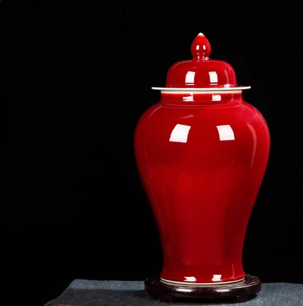Large Langhong Ceramic Glazed Decorative Vase