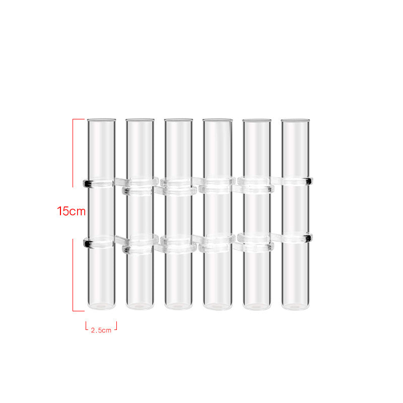 Clear Glass Test Tube Vase Hydroponic Flower Decor