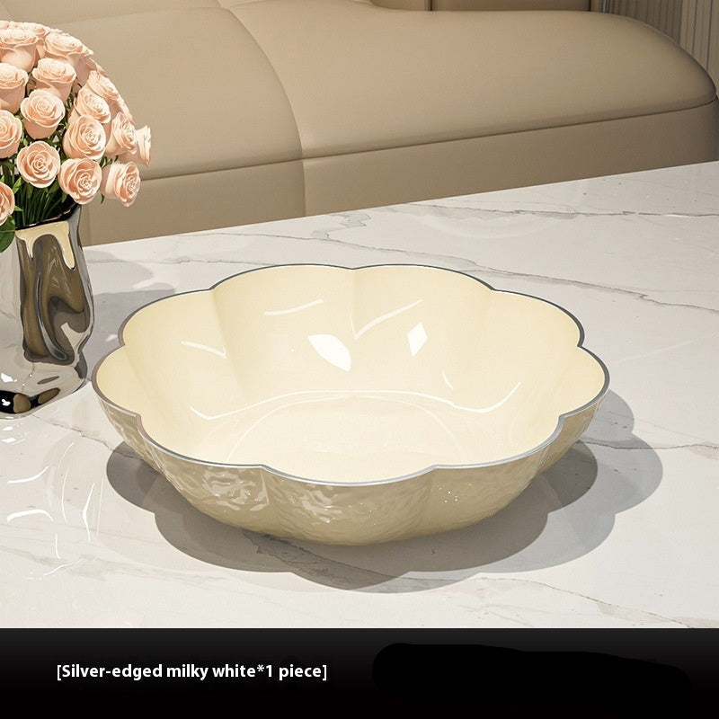 PET Fruit And Snack Flower Plate Kitchen Serving Dish