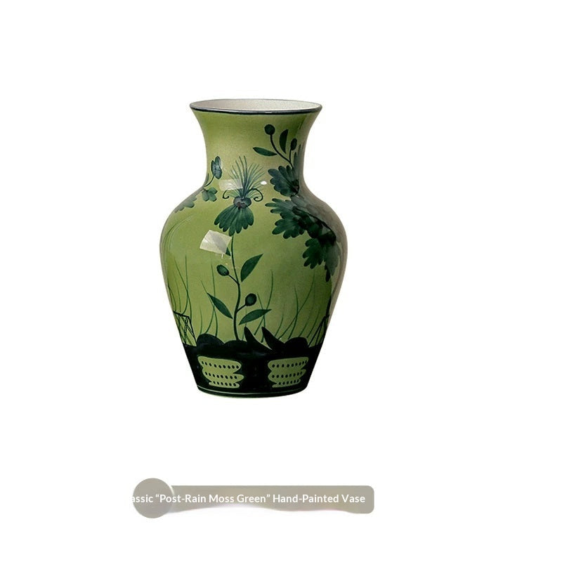 Blue-and-white Porcelain Flower Arrangement Decorative Ceramic Vase