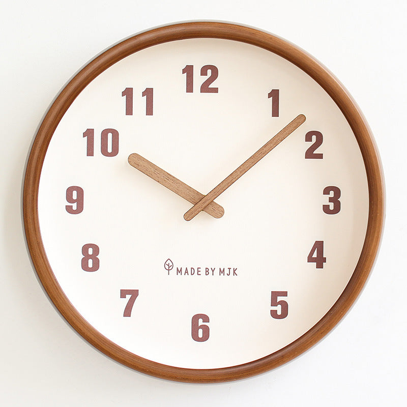 Retro Solid Wood Minimalist Wall Clock