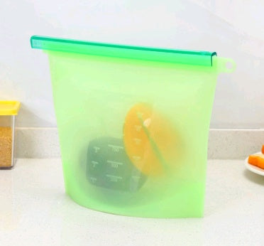 Silicone Vacuum Sealed Food Storage Bag Reusable Fresh Keeping Bag