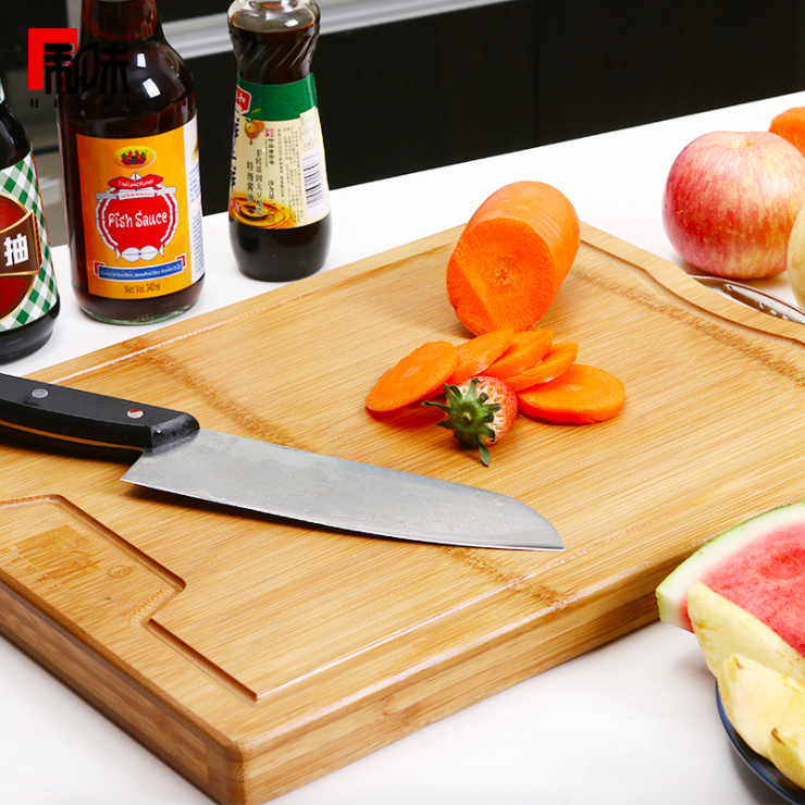 Carbonized Bamboo Cutting Board For Durable And Hygienic Food Prep