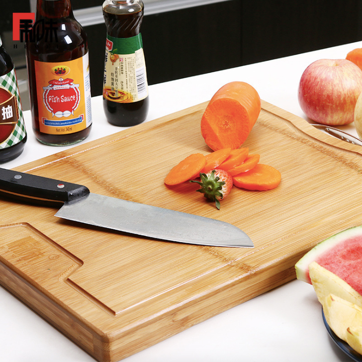 Carbonized Bamboo Cutting Board For Durable And Hygienic Food Prep