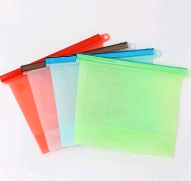 Silicone Vacuum Sealed Food Storage Bag Reusable Fresh Keeping Bag