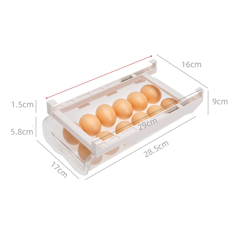 Adjustable Refrigerator Storage Rack Pull Out Kitchen Organizer
