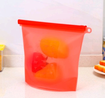 Silicone Vacuum Sealed Food Storage Bag Reusable Fresh Keeping Bag