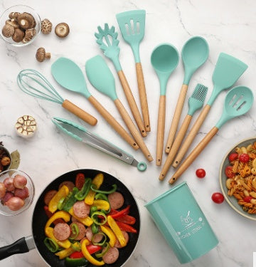Heat Resistant Silicone Kitchen Utensils Set