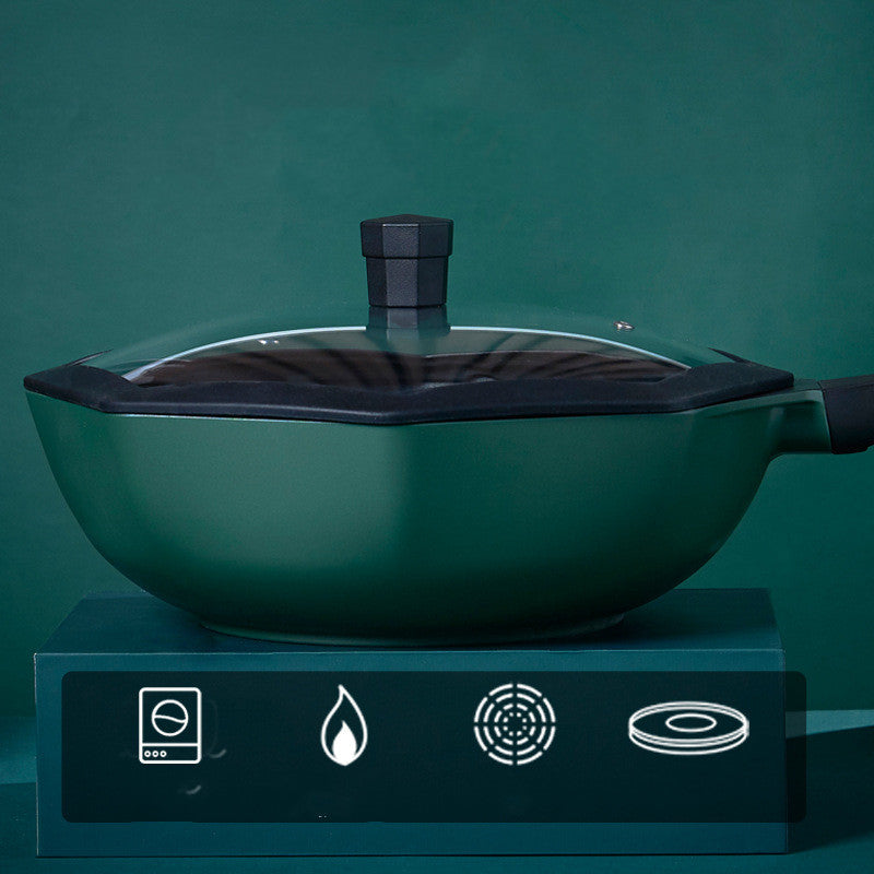 Non-Stick Star Anise Wok For Gas Stove