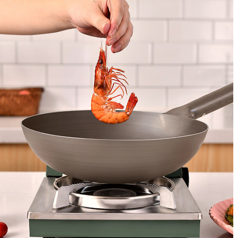 Pure Titanium Frying Pan Non-Coated Nonstick