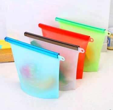 Silicone Vacuum Sealed Food Storage Bag Reusable Fresh Keeping Bag