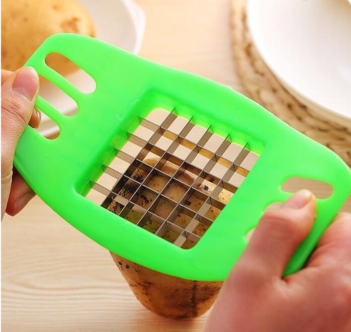 2-Blade Stainless Steel Potato Cutter French Fries Slicer