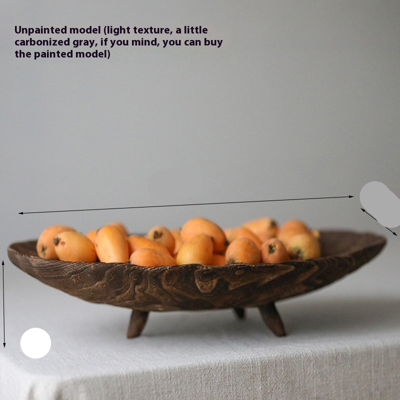 Solid Wood Fruit Decorative Large Wooden Tray Decorative Tray