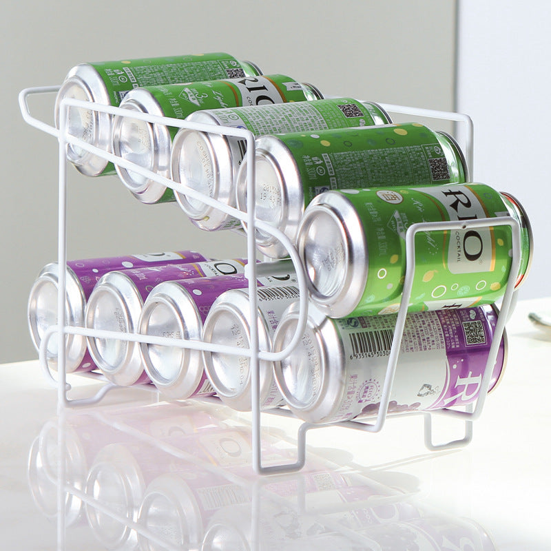 Double Layer Can Storage Rack Desktop Kitchen Organizer