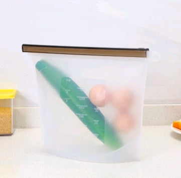 Silicone Vacuum Sealed Food Storage Bag Reusable Fresh Keeping Bag