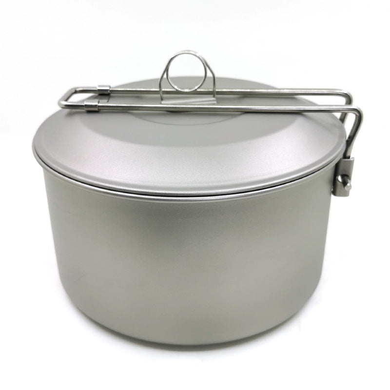 Ultralight Titanium Camping Pot Foldable Outdoor Set