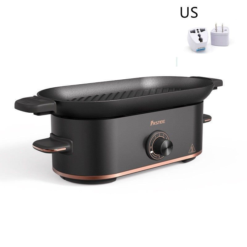 Mini Electric Smoke-Free BBQ Grill Plate