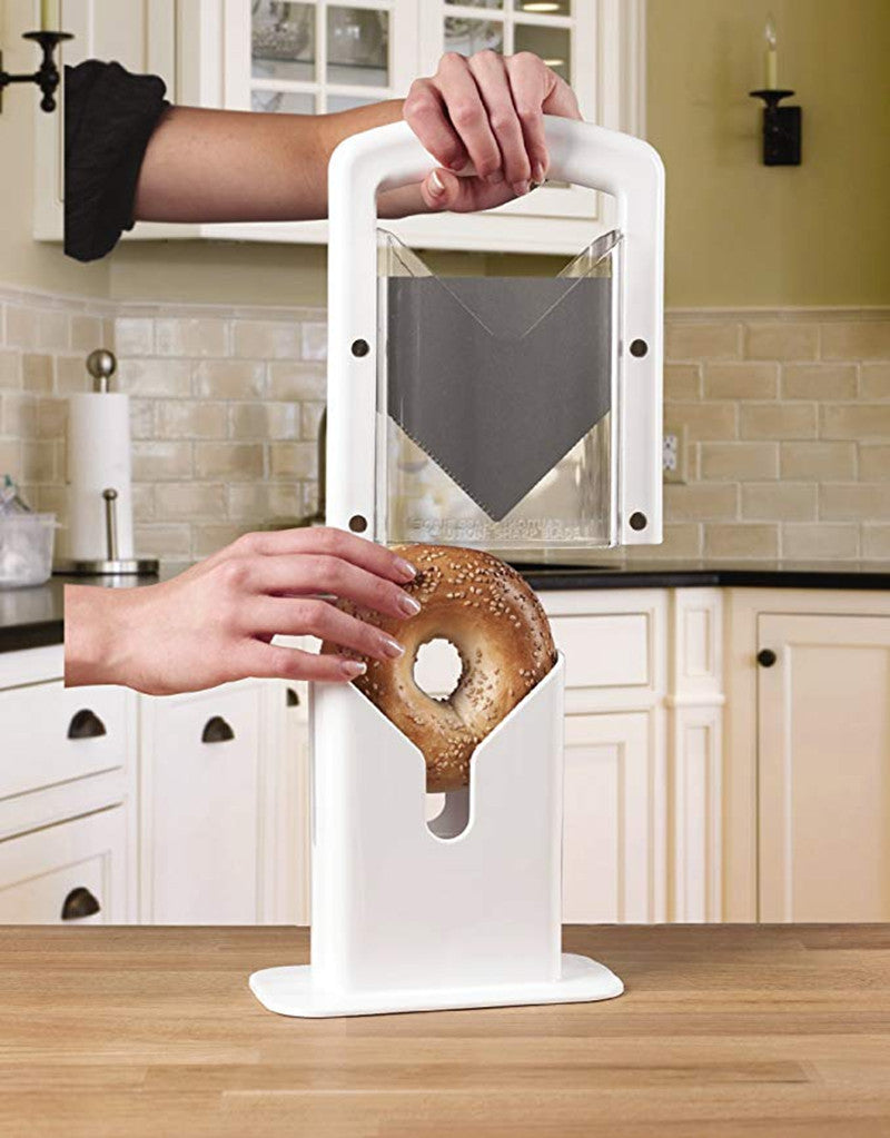 Bread And Bagel Slicer Guillotine Kitchen Cutting Tool