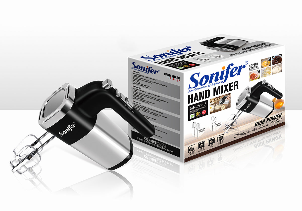 500W Electric Hand Mixer 5 Speed Kitchen Blender