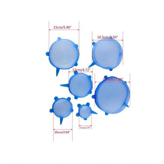Silicone Stretch Lids Reusable Food Storage Covers
