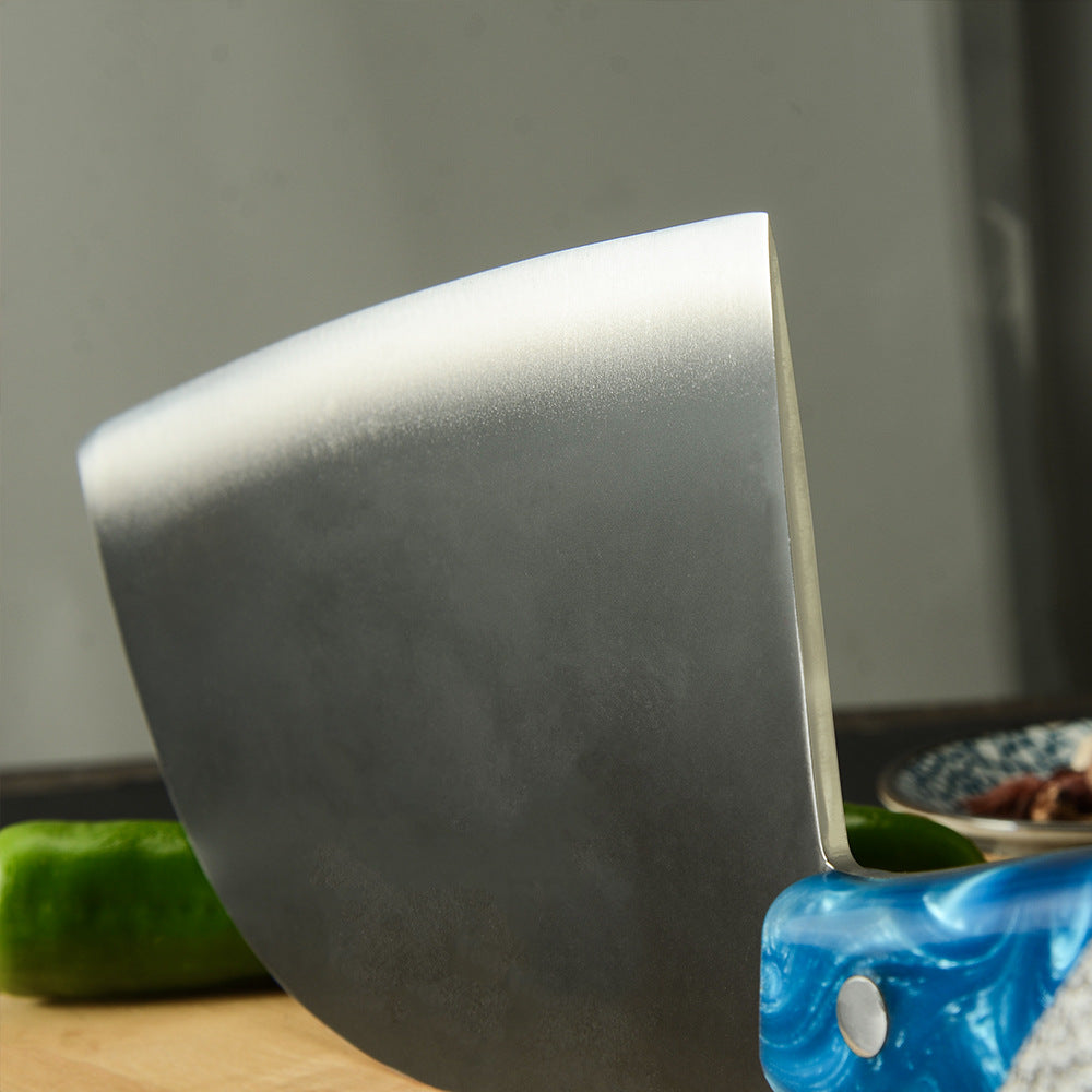 Forged Stainless Steel Kitchen Knife With Blue Handle