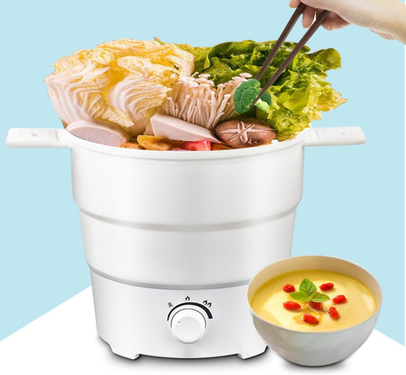 Folding Silicone Electric Cooker Compact Portable Kitchen Appliance
