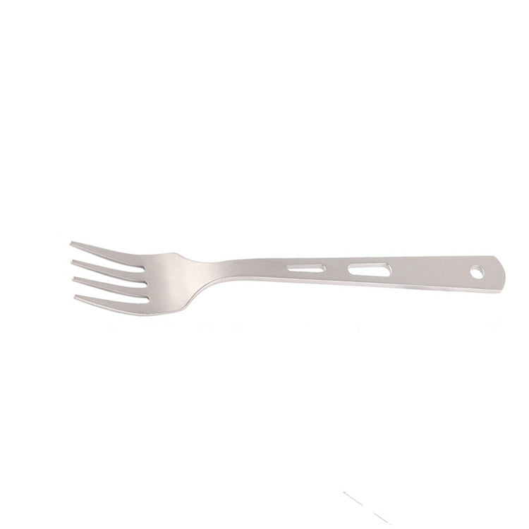 Travel Titanium Cutlery Set For Lightweight Outdoor Dining