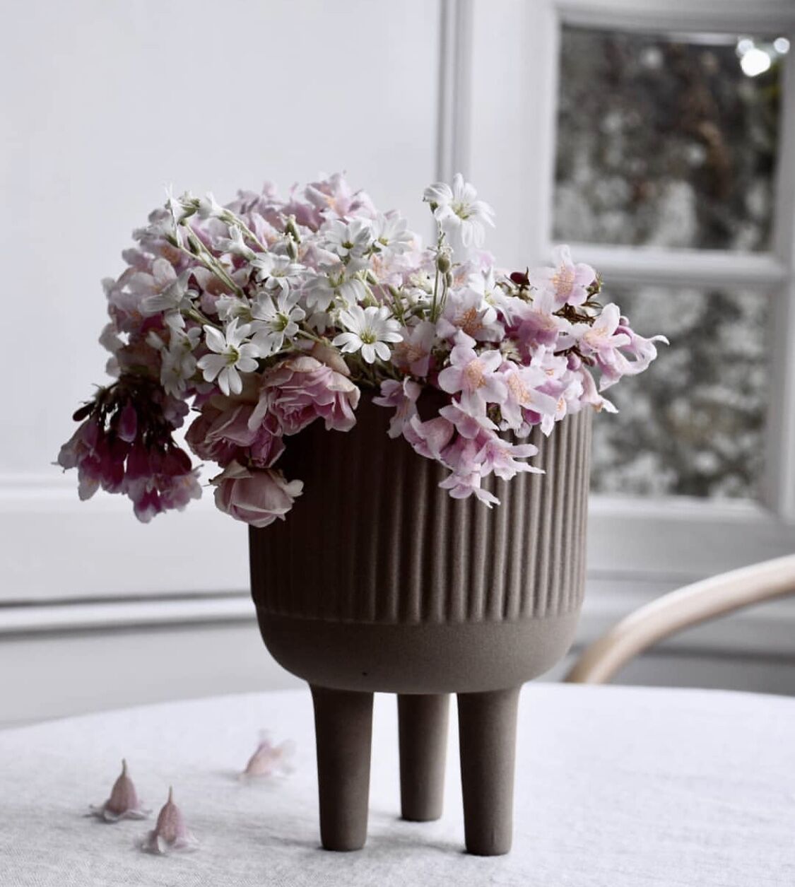 Decorative Triangle Flower Pot Desktop Storage Bowl