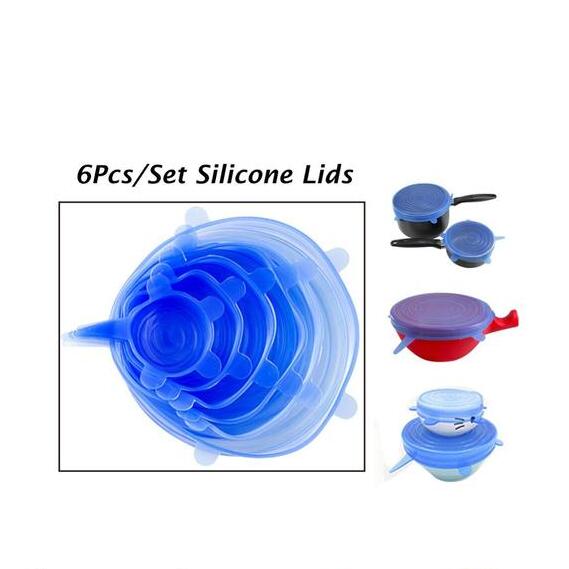 Silicone Stretch Lids Reusable Food Storage Covers