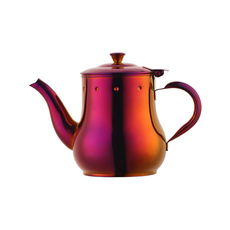 Stainless Steel 500ml Oil Pot Titanium Plated Teapot