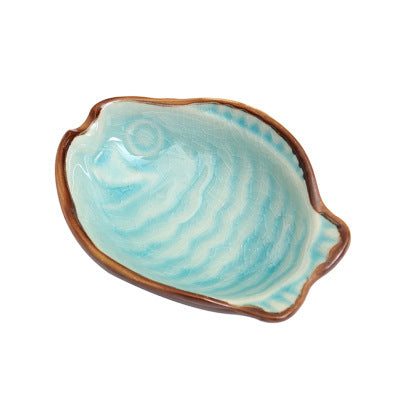 Leaf Shape Ceramic Sauce Dish Multi Purpose Tableware