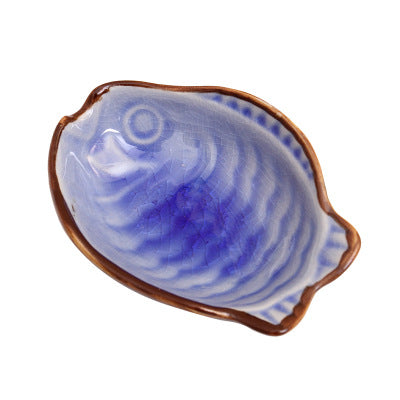 Leaf Shape Ceramic Sauce Dish Multi Purpose Tableware