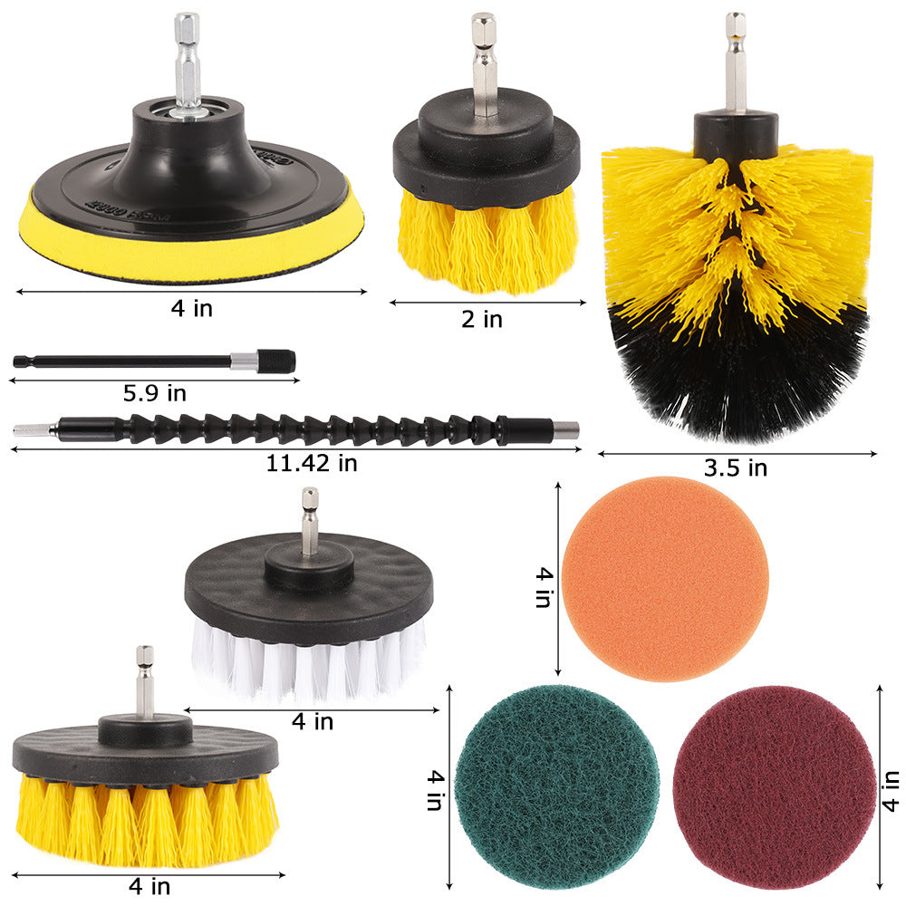 Electric Drill Brush Cleaner Kitchen Floor And Car Tires