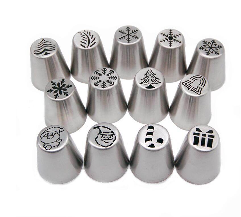 3-In-One Christmas Stainless Steel Cake Decorating Nozzle Set